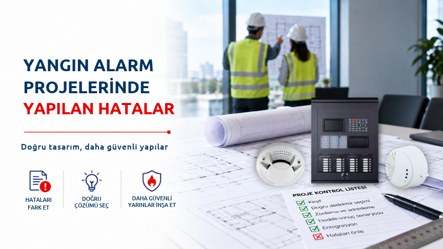 Yangın Alarm Projelerinde Yapılan Hatalar: 10 Kritik Tasarım Hatası ve Doğru Çözümler (2026)